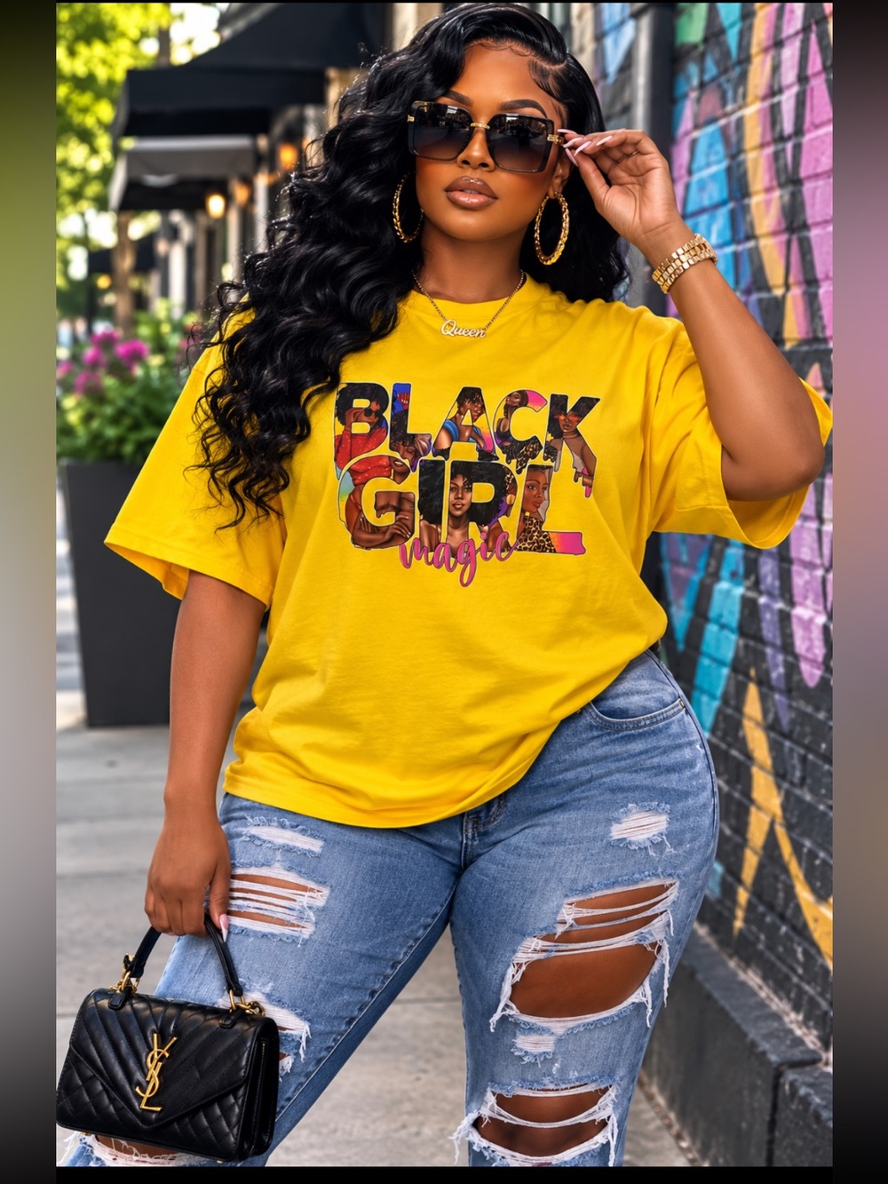 Yellow "Black Girl Magic" Graphic Tee - Kids